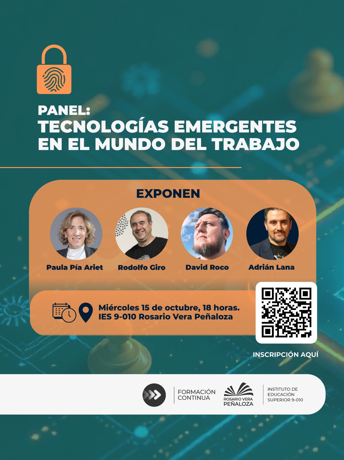 Evento tecnológico – panel y disertantes